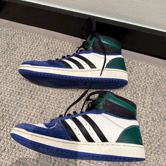 Adidas Top Ten RB Lucid Blue Green White & Black Male Sneaker Size 12 - Picture 6 of 11